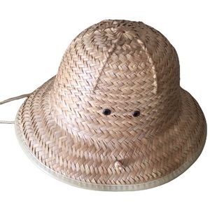 Jungle Safari Straw Hat with Adjustable Chin Strap